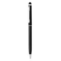 ALBERGO, Kugelschreiber aus Metall mit Touch Stylus Funktion, Schwarz