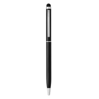 ALBERGO, Kugelschreiber aus Metall mit Touch Stylus Funktion, Schwarz