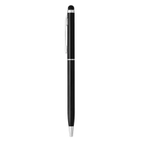 ALBERGO, Kugelschreiber aus Metall mit Touch Stylus Funktion, Schwarz