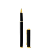 VICTOR R, REGENT Tintenroller aus Metall, Schwarzes-Gold