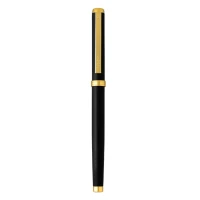 VICTOR R, REGENT Tintenroller aus Metall, Schwarzes-Gold