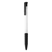 2001, plastic ball pen, white