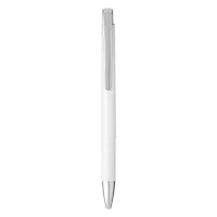 BART, plastic ball pen, white