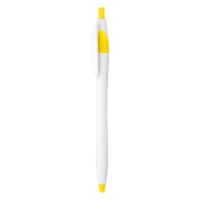 521, plastic ball pen, yellow