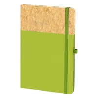 NOTE CORK, a5 notebook, kiwi