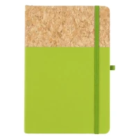 NOTE CORK, a5 notebook, kiwi