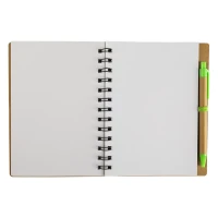 GEO, notebook with pen, kiwi