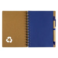 GEO, notebook with pen, royal blue