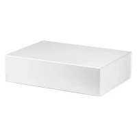 PRESENT, Klappbare Geschenkbox, Weiss