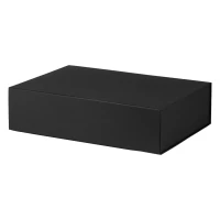 PRESENT, self-folding gift box, black