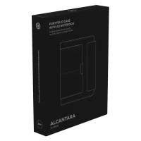 ALCANTARA, Portfolio mit A5 Notizbuch, Schwarz