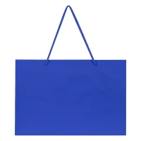 DINA HO, Papiertasche, matt laminiert, 190 g/m2, Königsblau
