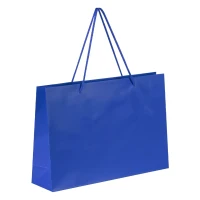 DINA HO, Papiertasche, matt laminiert, 190 g/m2, Königsblau