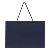 DINA HO, paper bag,  matt laminated, 190 g/m2, blue