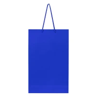 DINA, paper bag,  matt laminated, 190 g/m2, royal blue