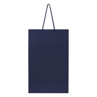 DINA, Papiertasche, matt laminiert, 190 g/m2, Blau