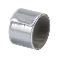 FUNPLASTIC, flexible reflective wristband, silver