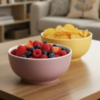 BONANZA, stoneware bowl, 440 ml, white