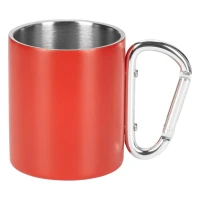 HIKE MATT, Metalltasse, 200 ml, Rot