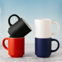 FRESCA, stoneware stackable mug, 180 ml, white