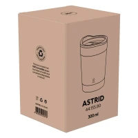 ASTRID, Thermobecher mit Bambusboden, 300 ml, Silber