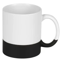 BIANCA, stoneware sublimation mug, 325 ml, black