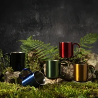HIKE C, Metalltasse, 200 ml, Rot