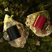 HIKE C, metal mug, 200 ml, black