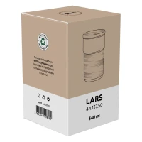 LARS, Keramikbecher mit Bambusdeckel undummantelung, 340 ml, Grün
