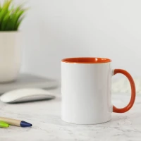 MIA, stoneware sublimation mug, 325 ml, orange