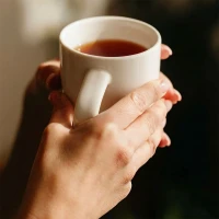 LILLY BIANCO, fine stoneware mug, 300 ml, white