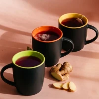 BLACK BERRY, Keramiktasse, 300 ml, Lime-Grün