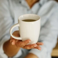 LUCIA, fine stoneware mug, 300 ml, white