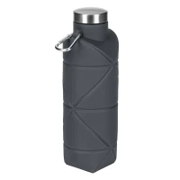 ADLER, Faltbare Trinkflasche, 700 ml, Dunkelgrau