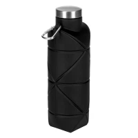 ADLER, foldable water bottle, 700 ml, black