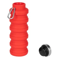 MONTANA, foldable water bottle, 500 ml, red