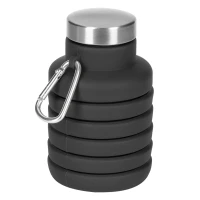 MONTANA, sklopiva boca za vodu, 500 ml, crna