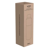 ASTRO, Thermosflasche, 600 ml, Schwarz