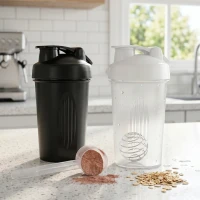 BOOSTER, water bottle shaker, 500 ml, white