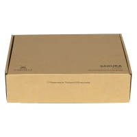 SAKURA, Glasflasche mit zwei Gläsern in Geschenkbox, 3/1, Transparent