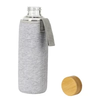 ICE, Trinkflasche mit Neoprenhülle, 600 ml, Asche