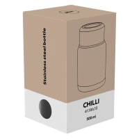 CHILLI, Lunchbox mit Besteck, 500 ml, Schwarz