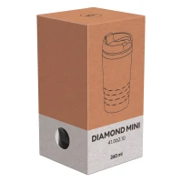 DIAMOND MINI, To-Go-Becher, 260 ml, Schwarz