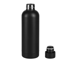 FLOW, Thermosflasche, 500 ml, Schwarz