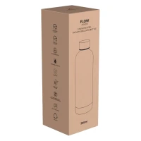 FLOW, Thermosflasche, 500 ml, Schwarz