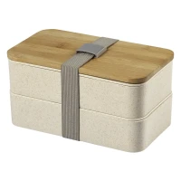 MISO, Lunchbox mit Besteck, 2 x 500 ml, Grau