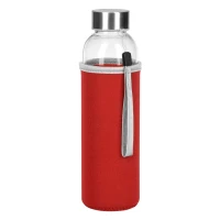 PRIMAVERA, Trinkflasche mit Neoprenhülle, 500 ml, Rot
