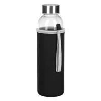 PRIMAVERA, Trinkflasche mit Neoprenhülle, 500 ml, Schwarz