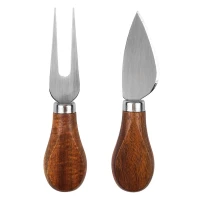 PARMA, Holzschneidebrett und Käsemesser mit Holzgriffen, 3/1, Beige