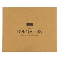 FORMAGGIO, Käse-Set mit Holzgriffen, 4/1, Beige